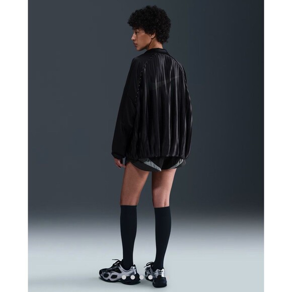 NIKE Sportswear Collection Pleated Track Jacket Small Black NEW Active Sporty - Picture 8 of 15